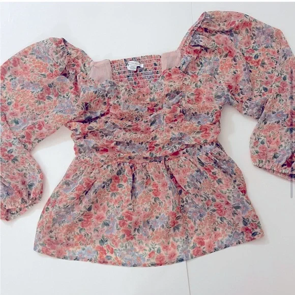 American Eagle Outfitters Floral Long Sleeve Top - Picture 4 of 6